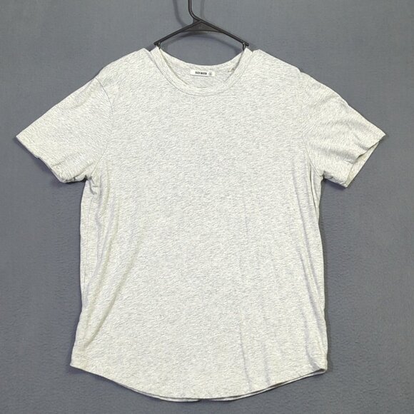 Buck Mason T-Shirt Men's M Gray Short Sleeve Curve Hem - Picture 2 of 9